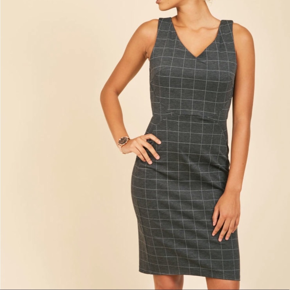 Gray work dress